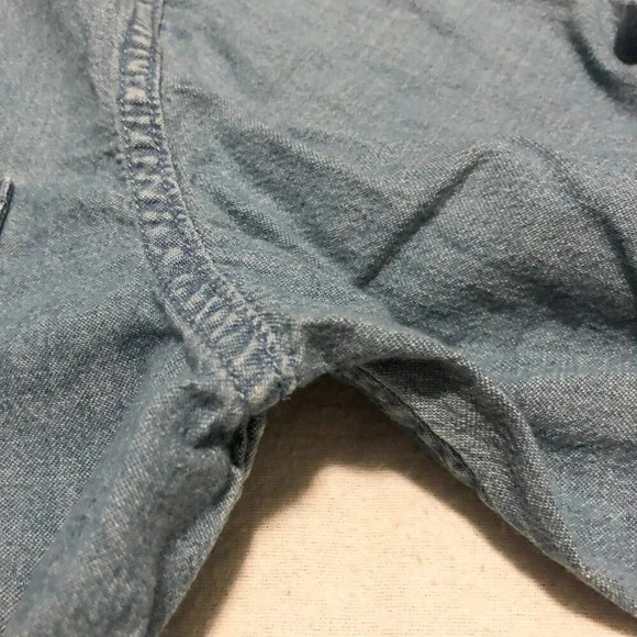 Calvin Klein Mens Size Small Jean Button  Up Shirt Relaxed Fit - Picture 7 of 16